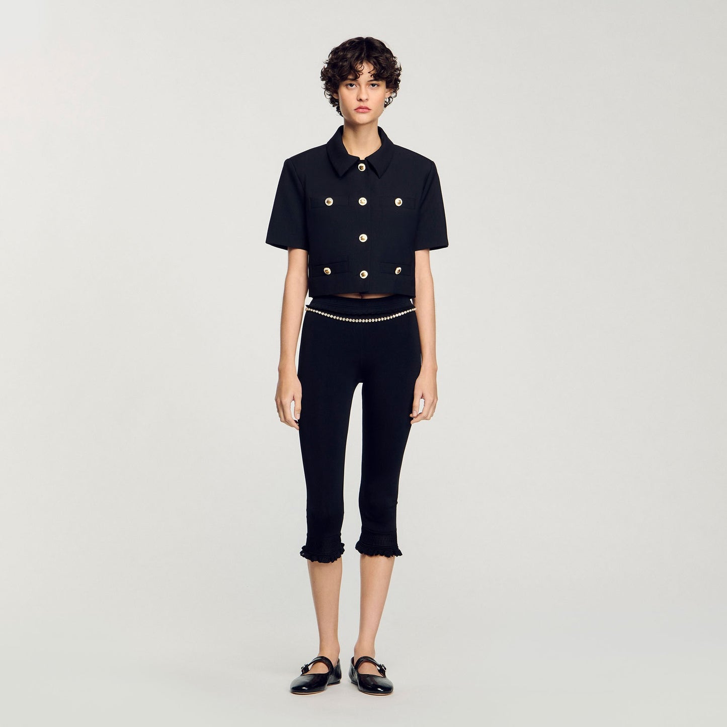 Sandro Short-sleeved jacket Black