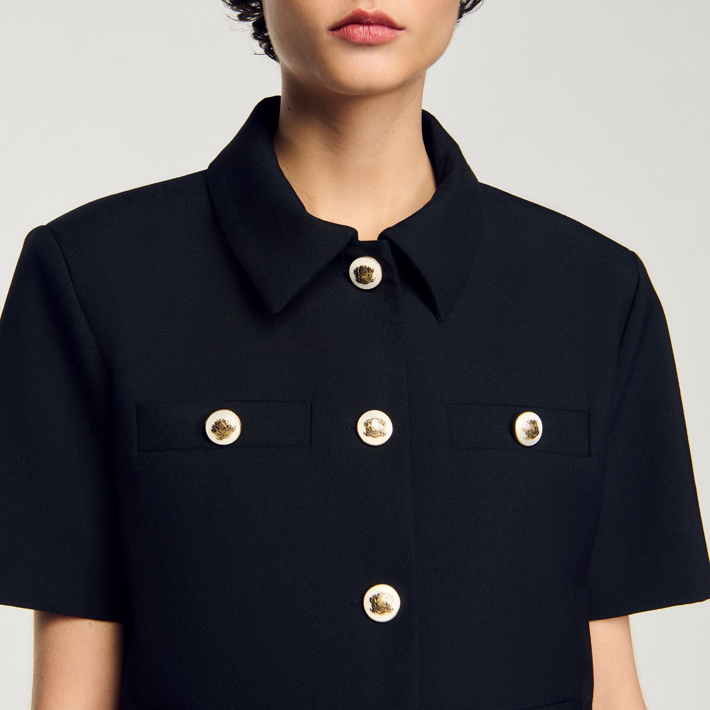 Sandro Short-sleeved jacket Black