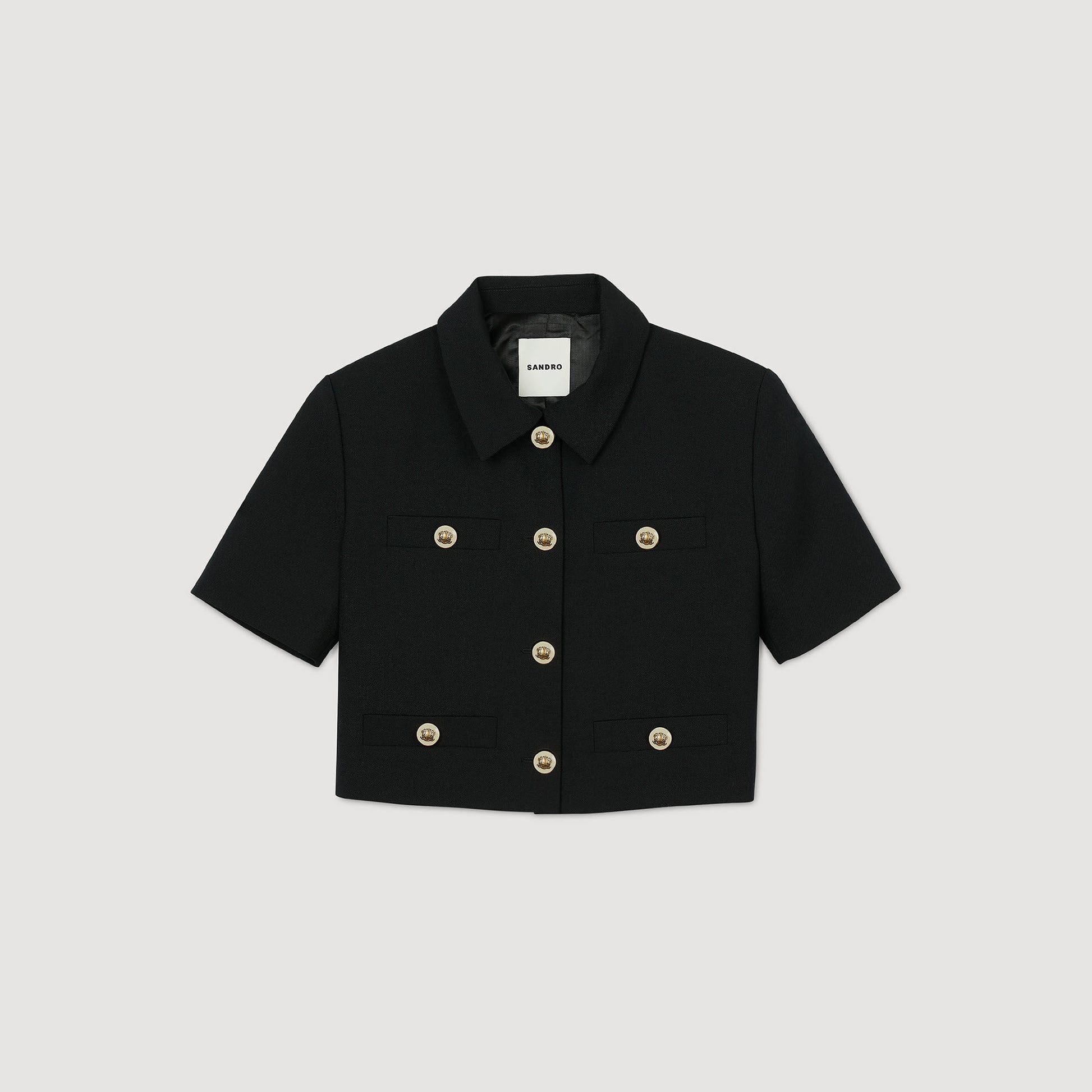 Sandro Short-sleeved jacket Black