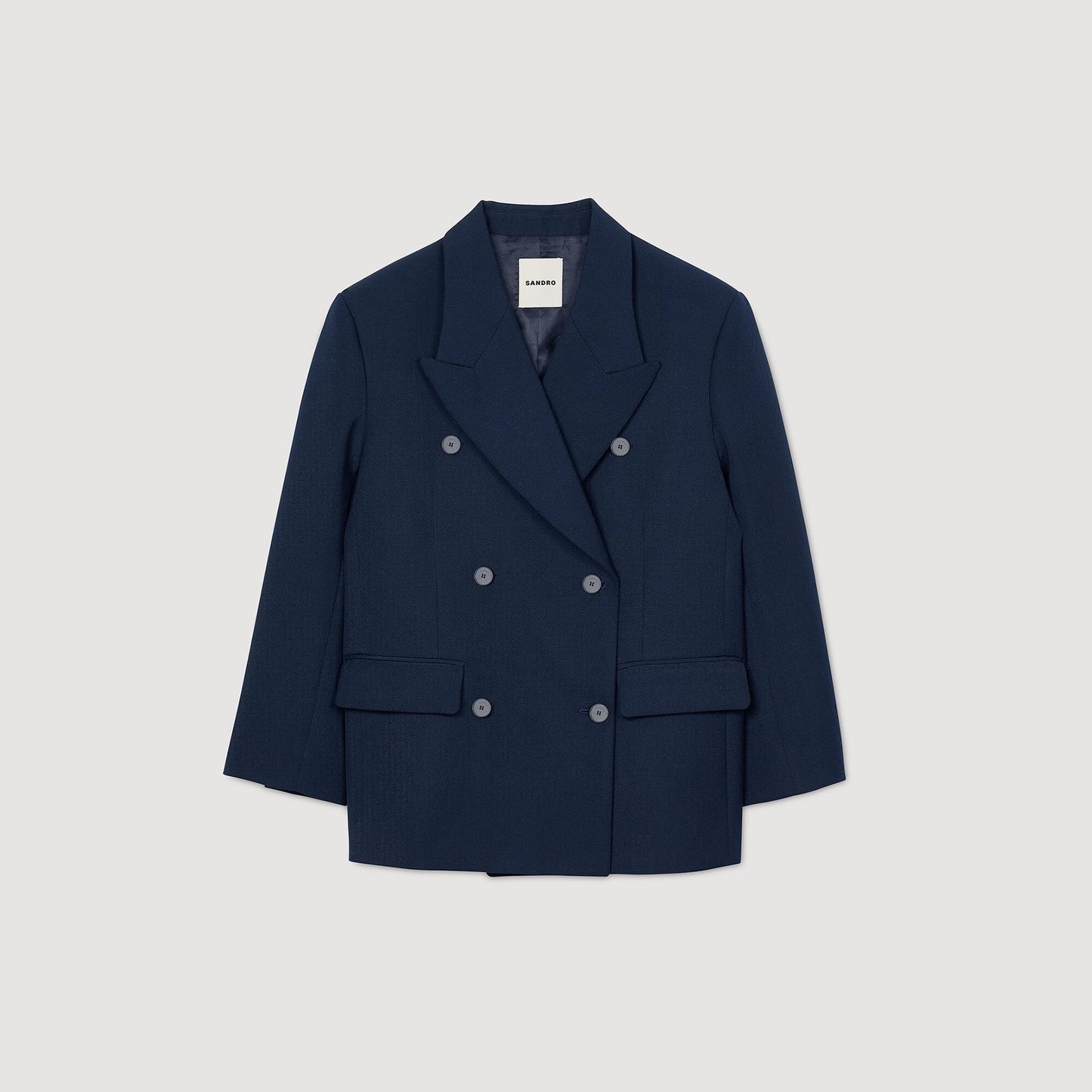 Sandro Wool blend suit jacket Navy Blue