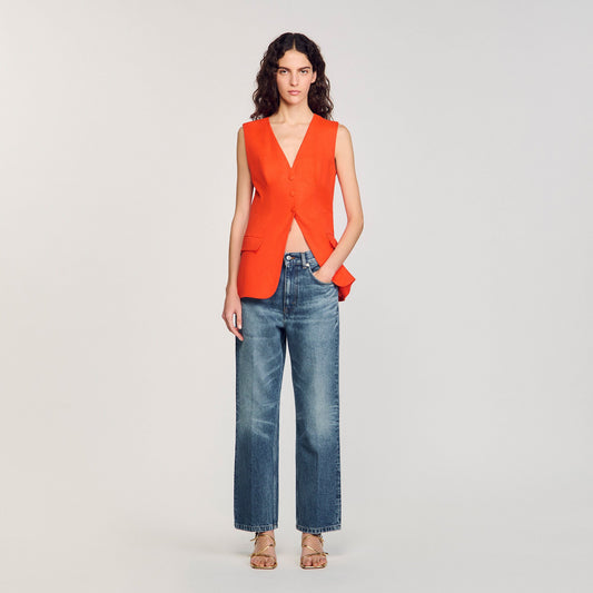 Sandro Sleeveless vest Orange