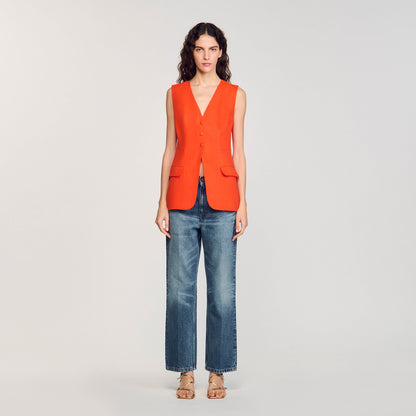 Sandro Sleeveless vest Orange