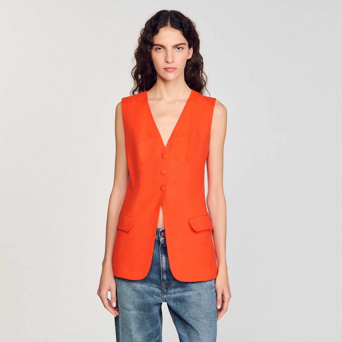 Sandro Sleeveless vest Orange