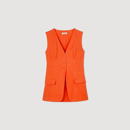 Sandro Sleeveless vest Orange