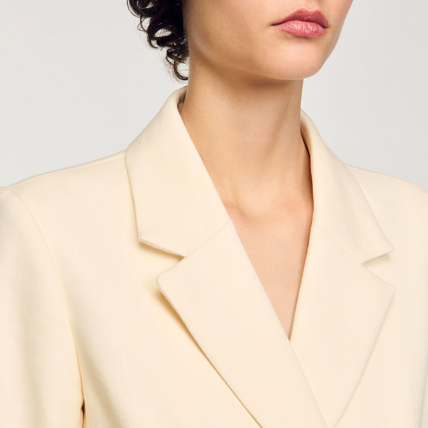 Sandro Double-breasted suit jacket Ecru