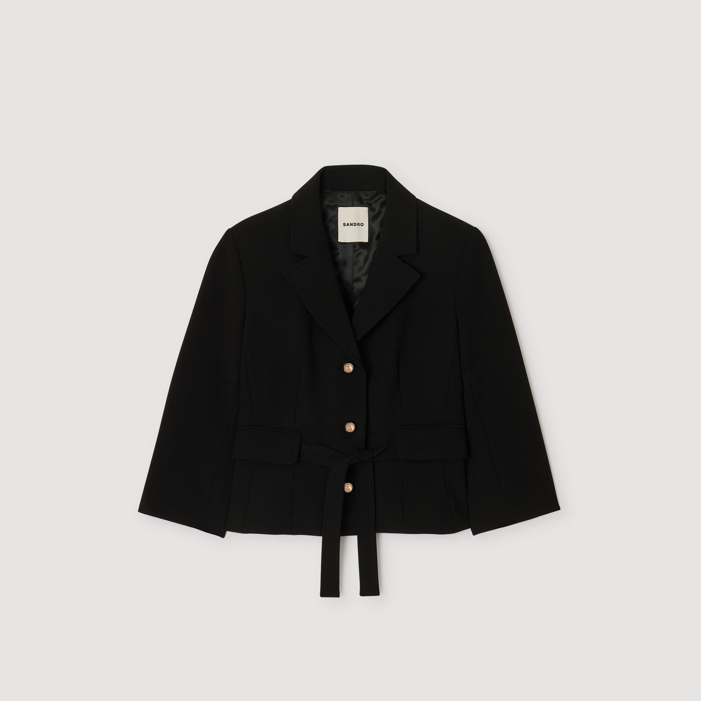 Sandro Short tailored jacket Black