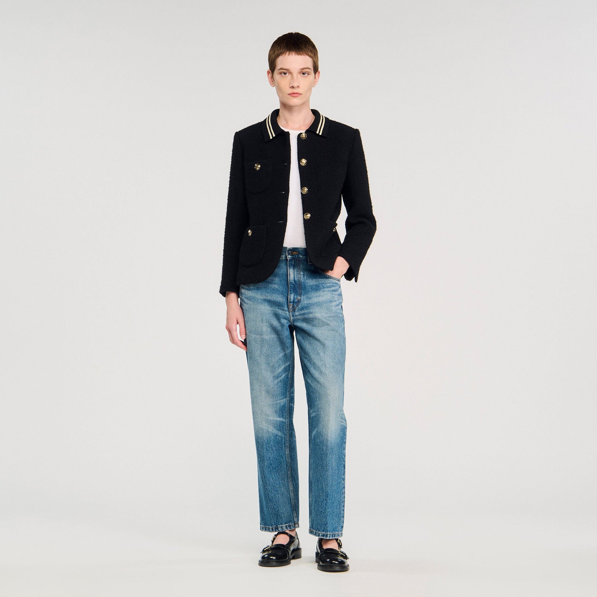 Sandro Tweed jacket Black