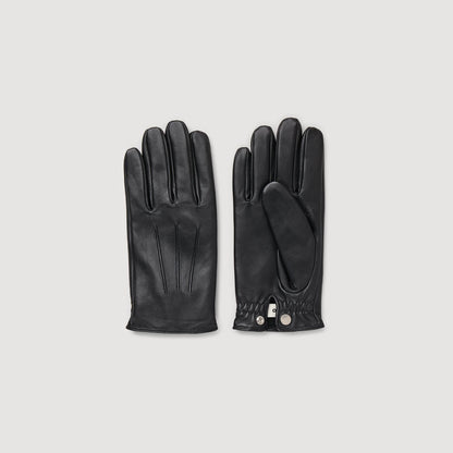 Sandro Leather gloves Black