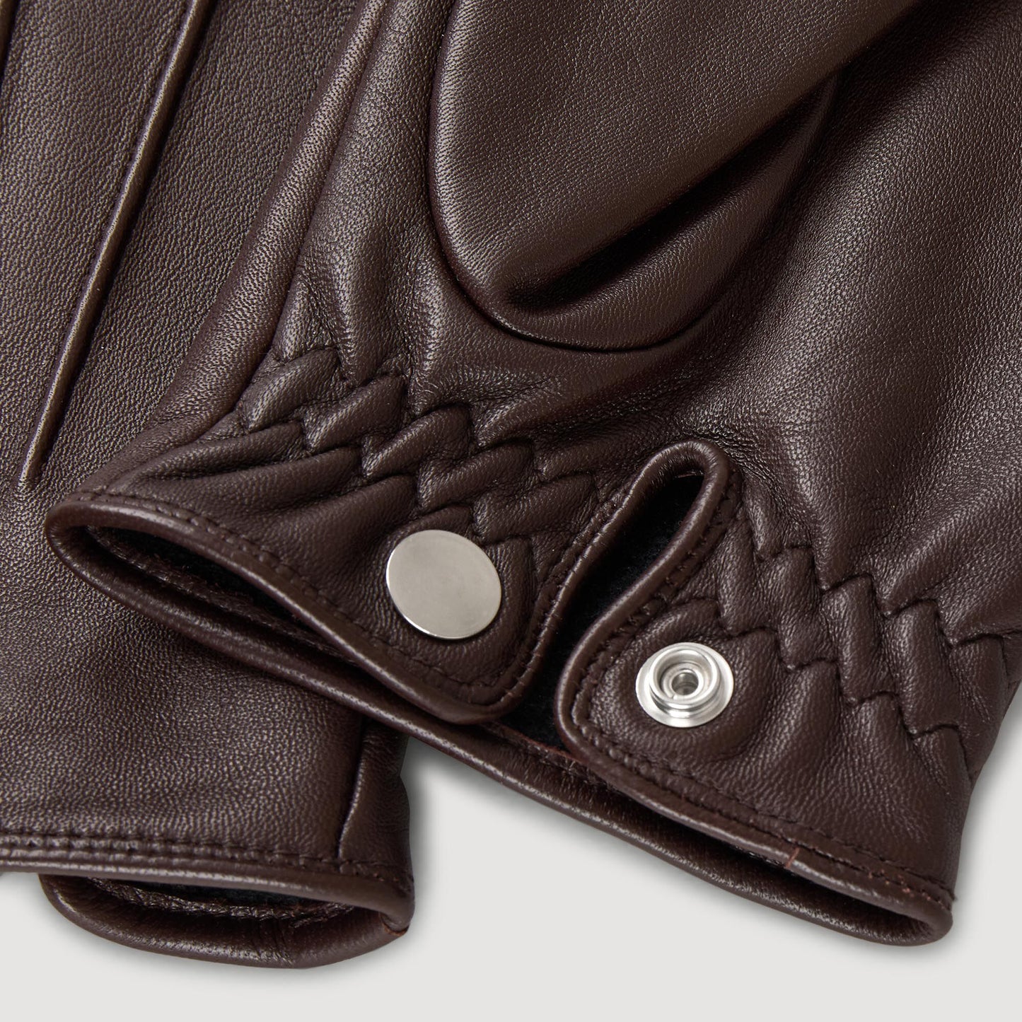 Sandro Leather gloves Black Brown