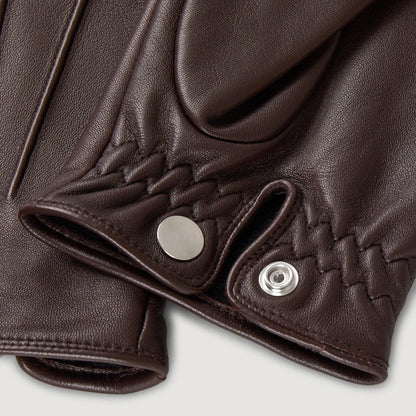 Sandro Leather gloves Black Brown