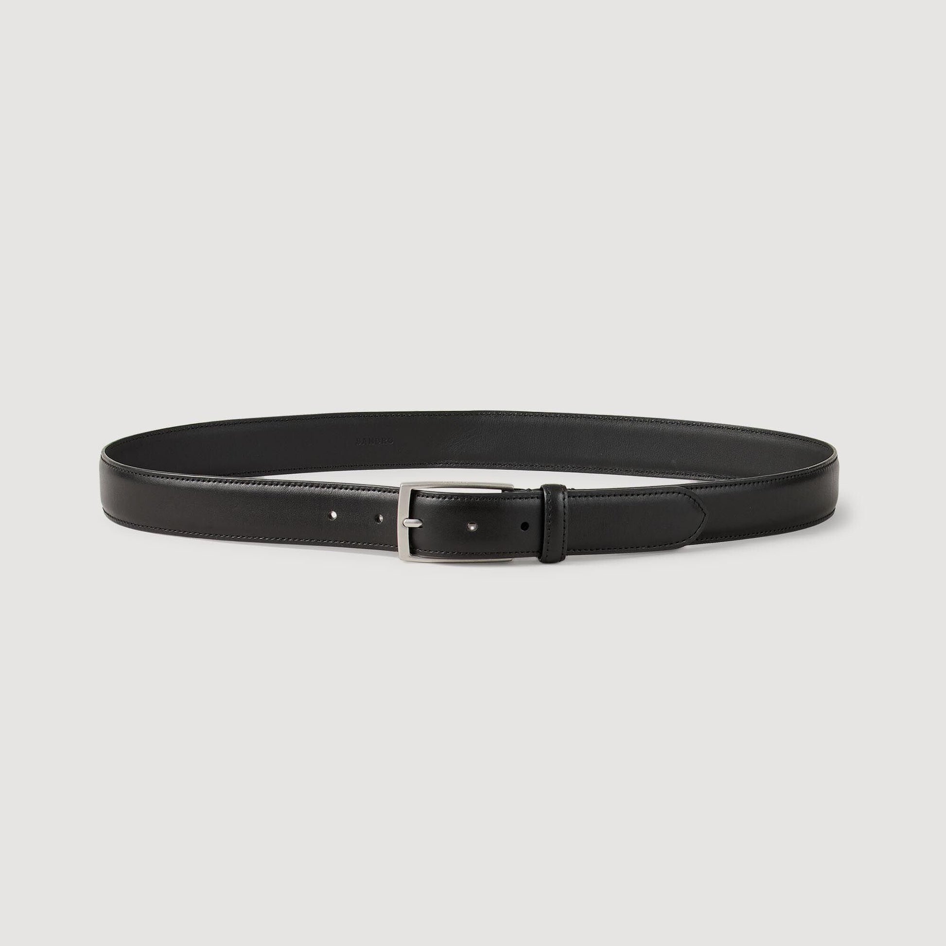 Sandro Leather belt Black
