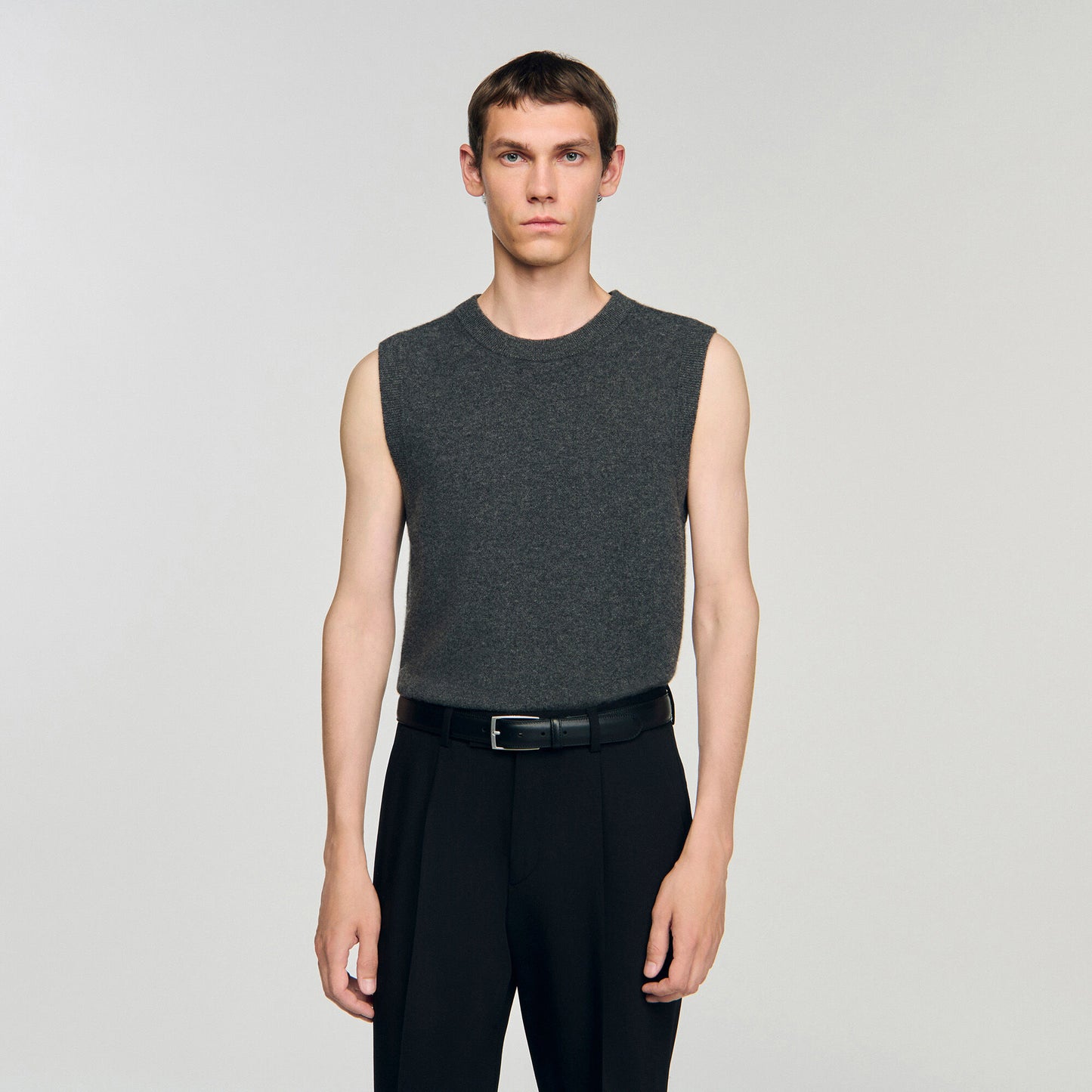 Sandro Leather belt Black