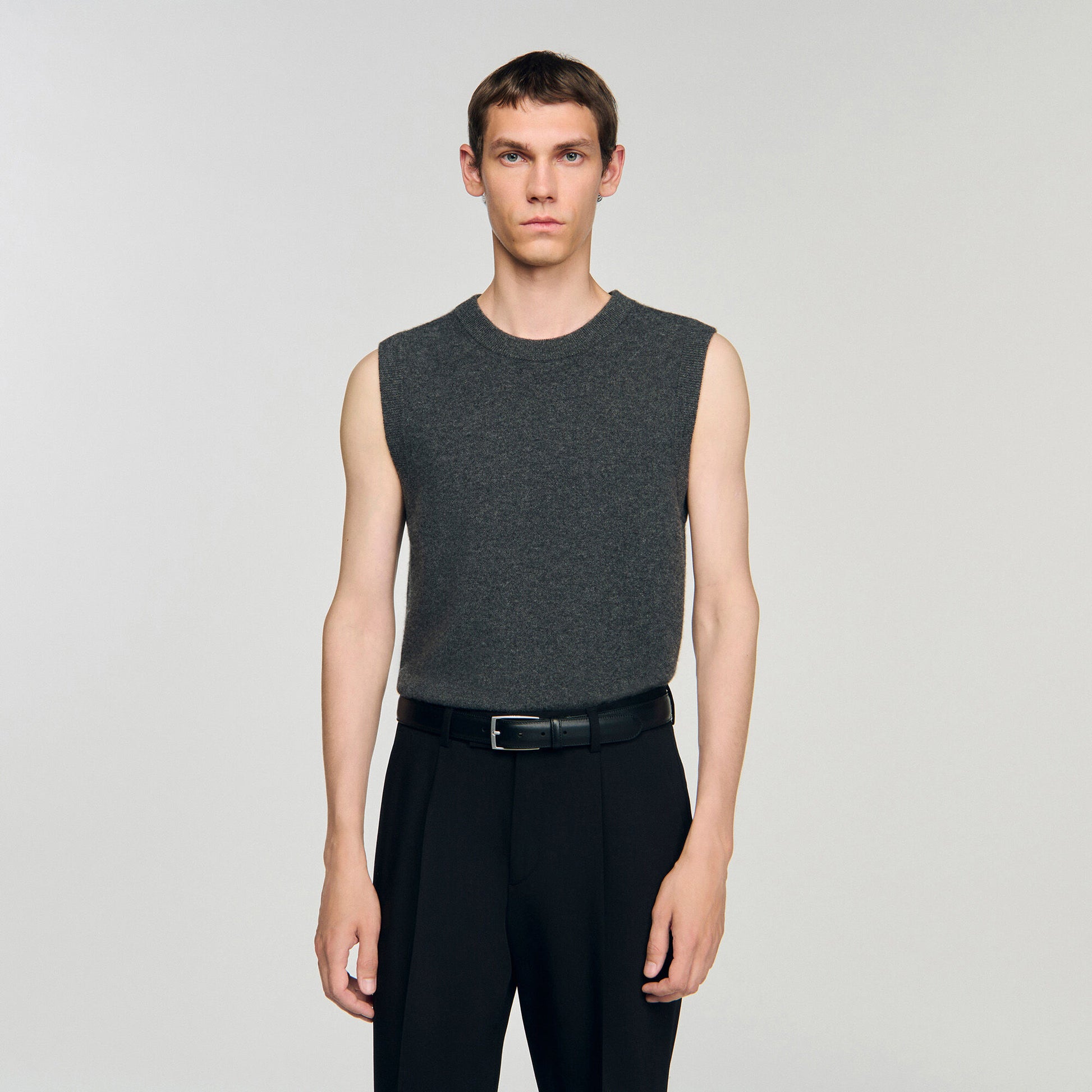 Sandro Leather belt Black