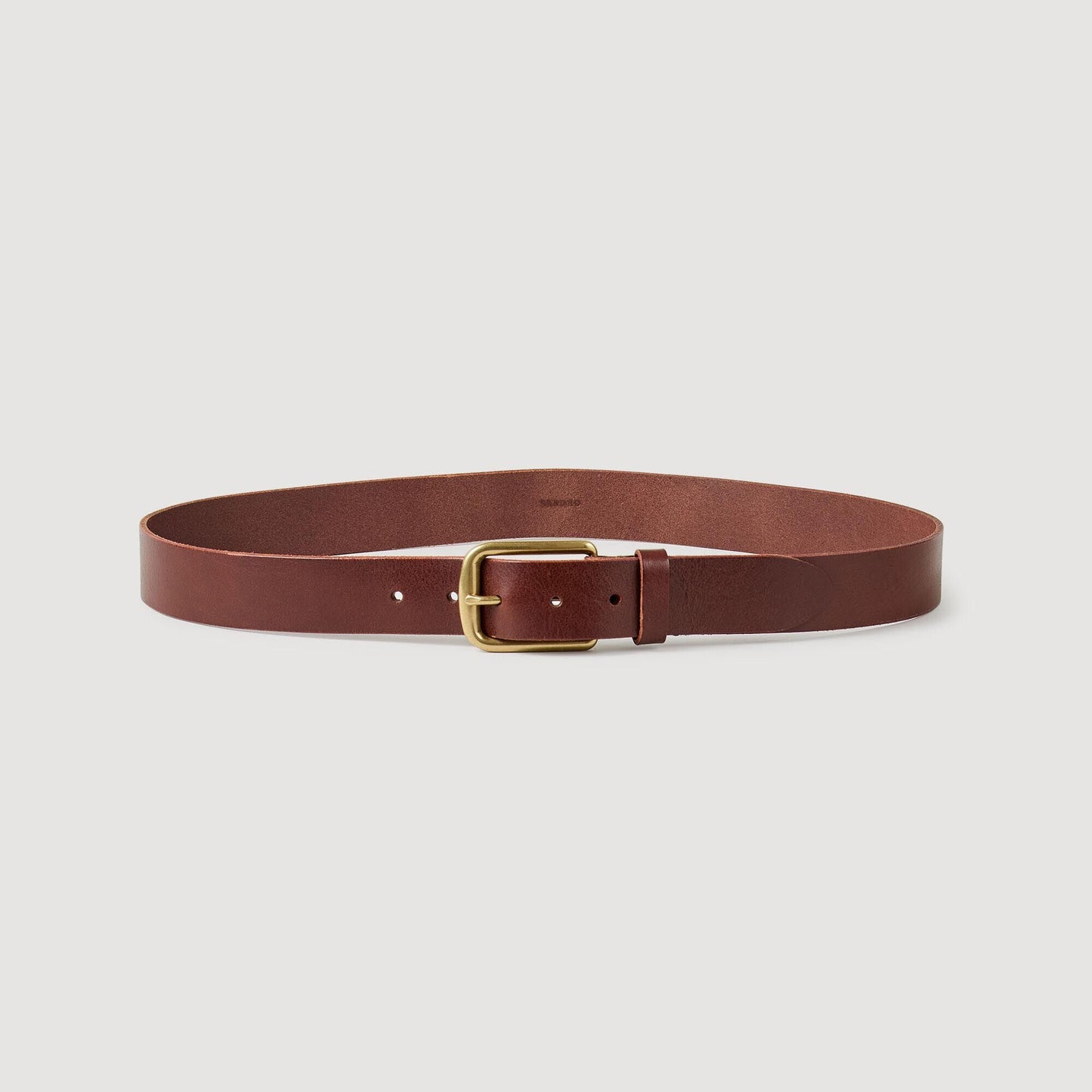 Sandro Leather belt Chocolate