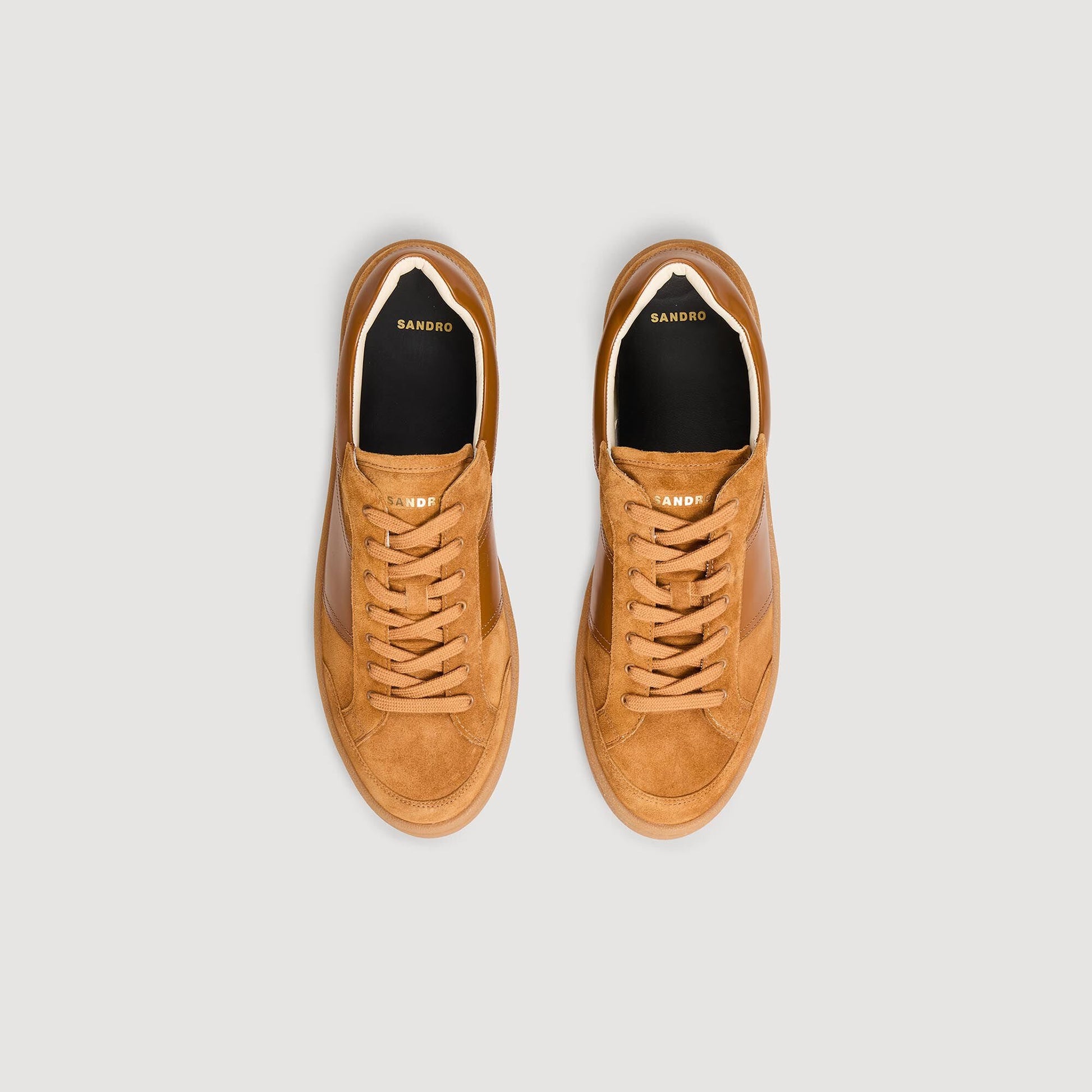 Sandro Suede Sneakers Camel