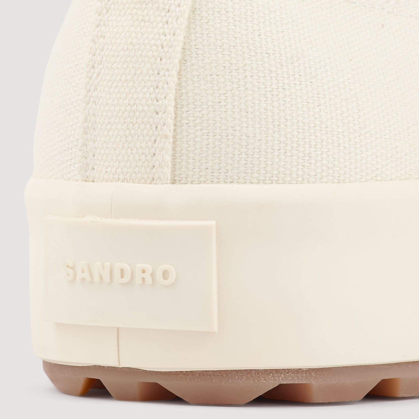 Sandro Low-top canvas sneakers Off-White