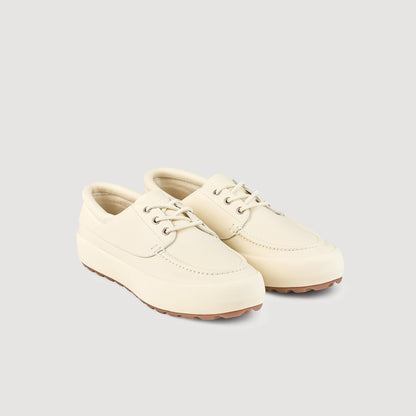 Sandro Leather boat shoes Off-White