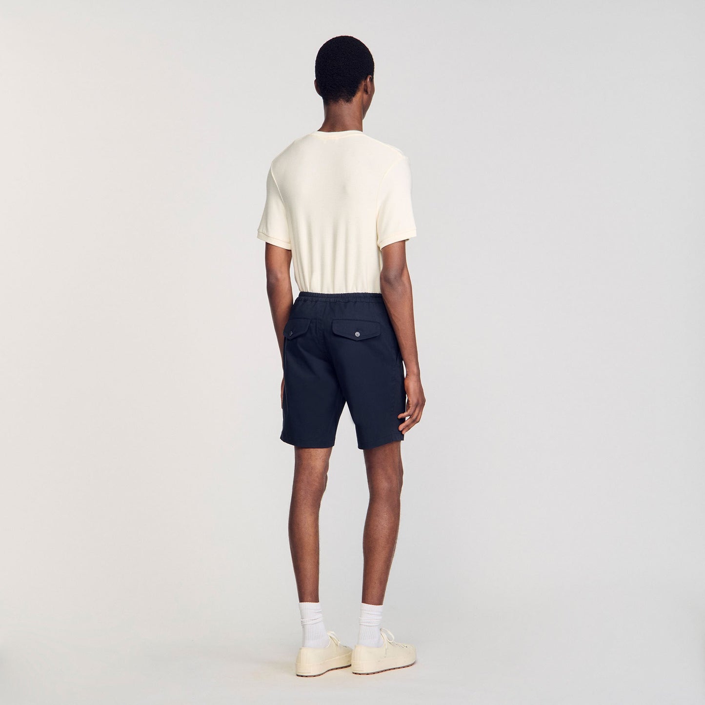 Sandro Cotton shorts Midnight Blue