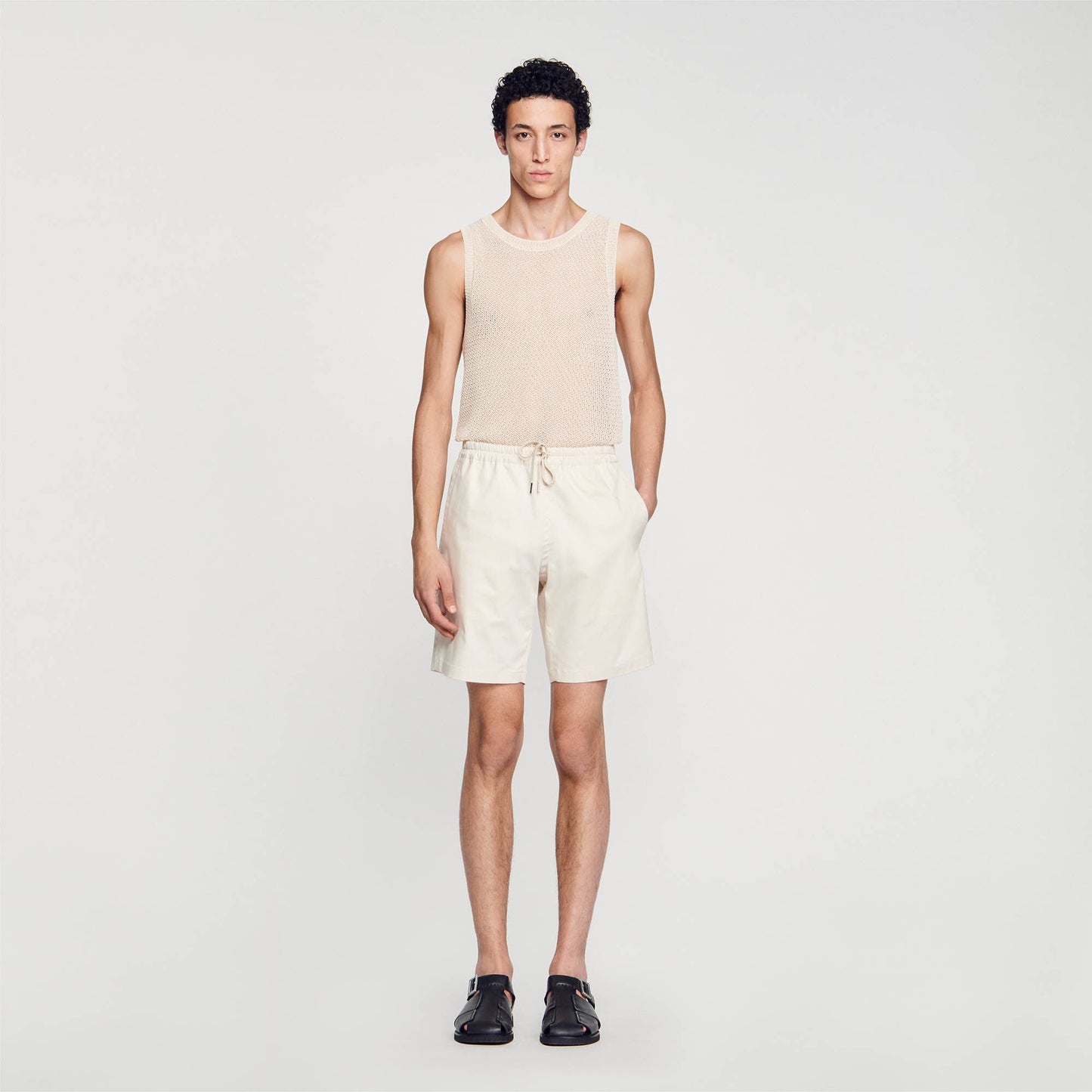 Sandro Cotton shorts Light Beige