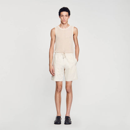 Sandro Cotton shorts Light Beige
