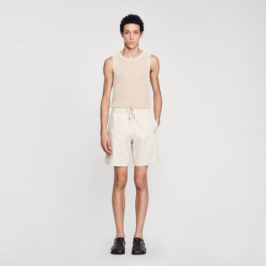 Sandro Cotton shorts Light Beige
