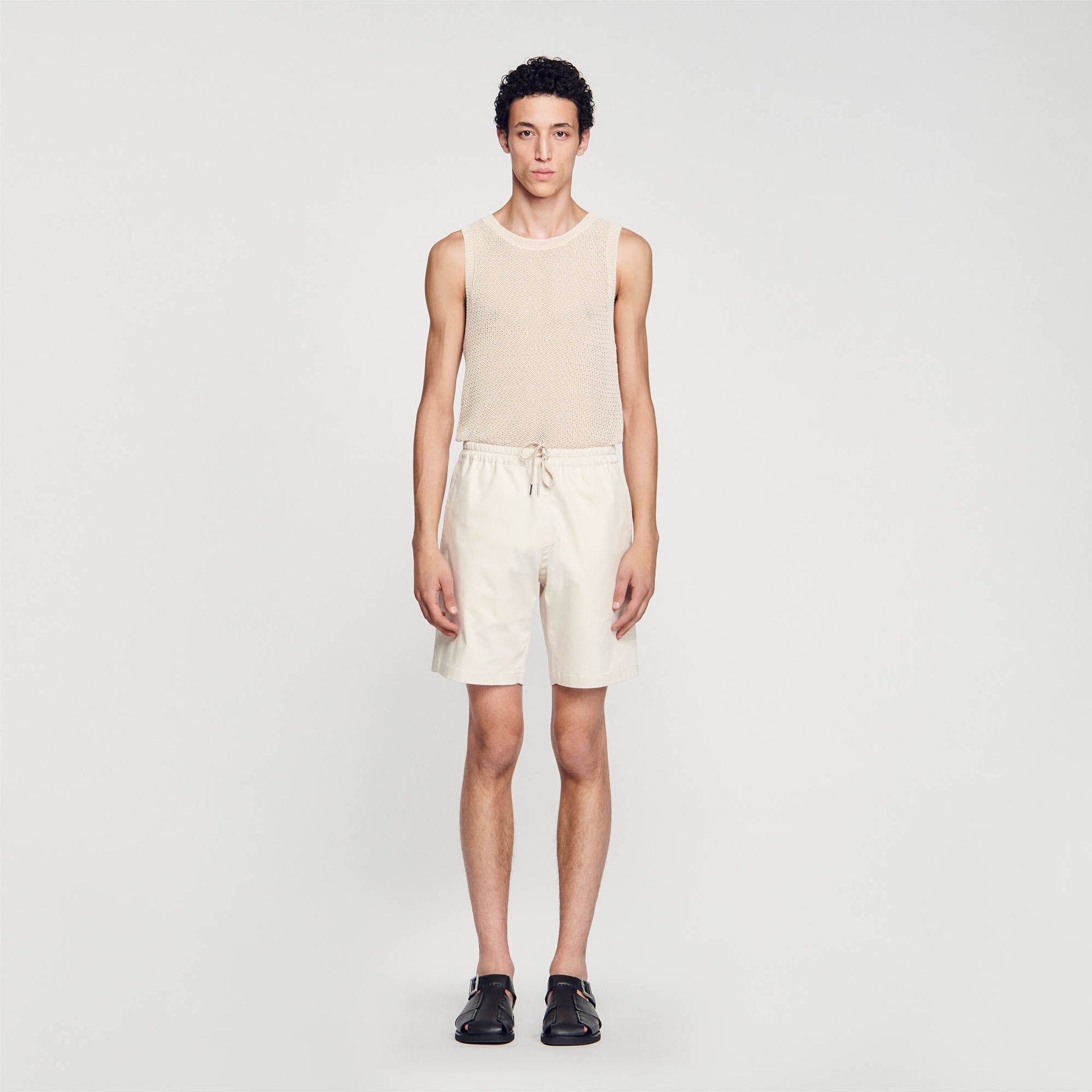 Sandro Cotton shorts Light Beige