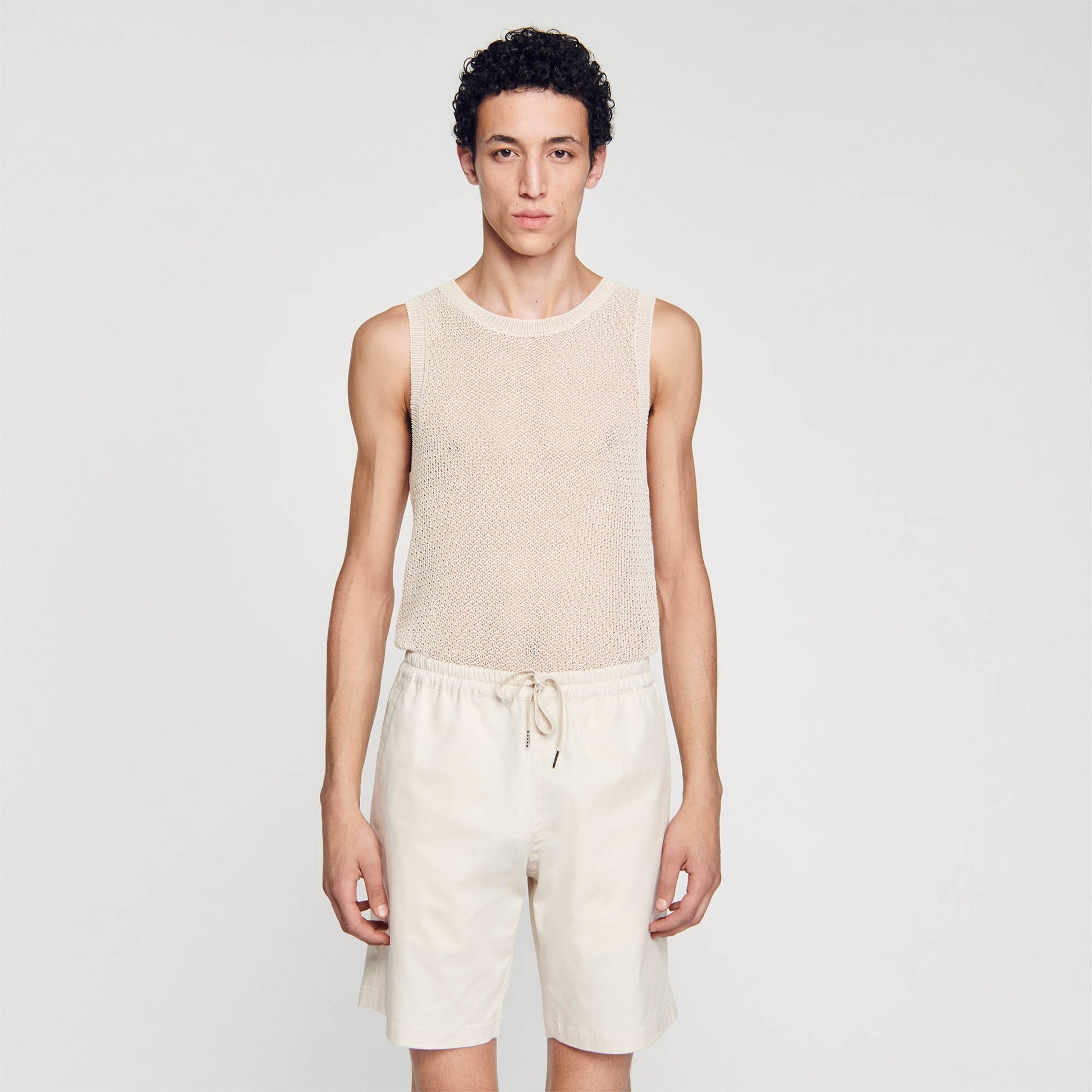 Sandro Cotton shorts Light Beige