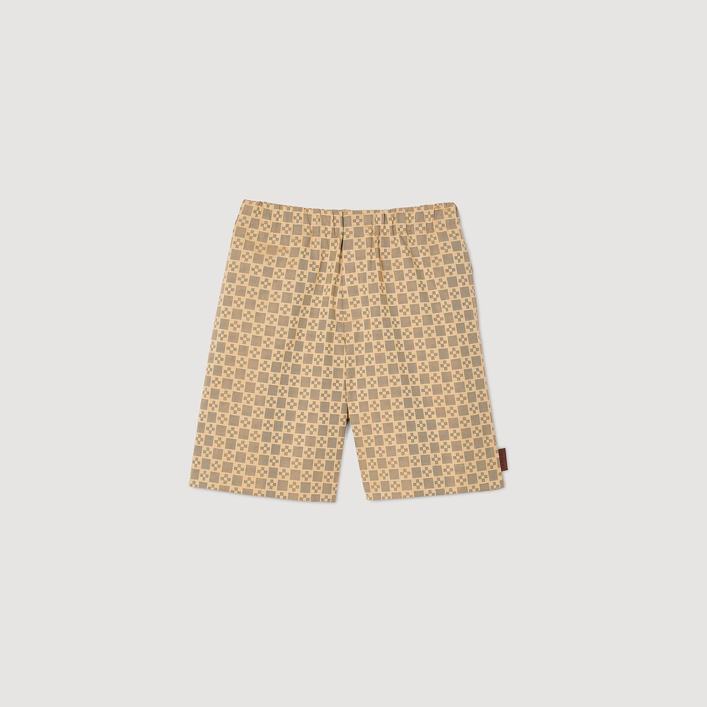 Sandro Square Cross jacquard shorts Sand