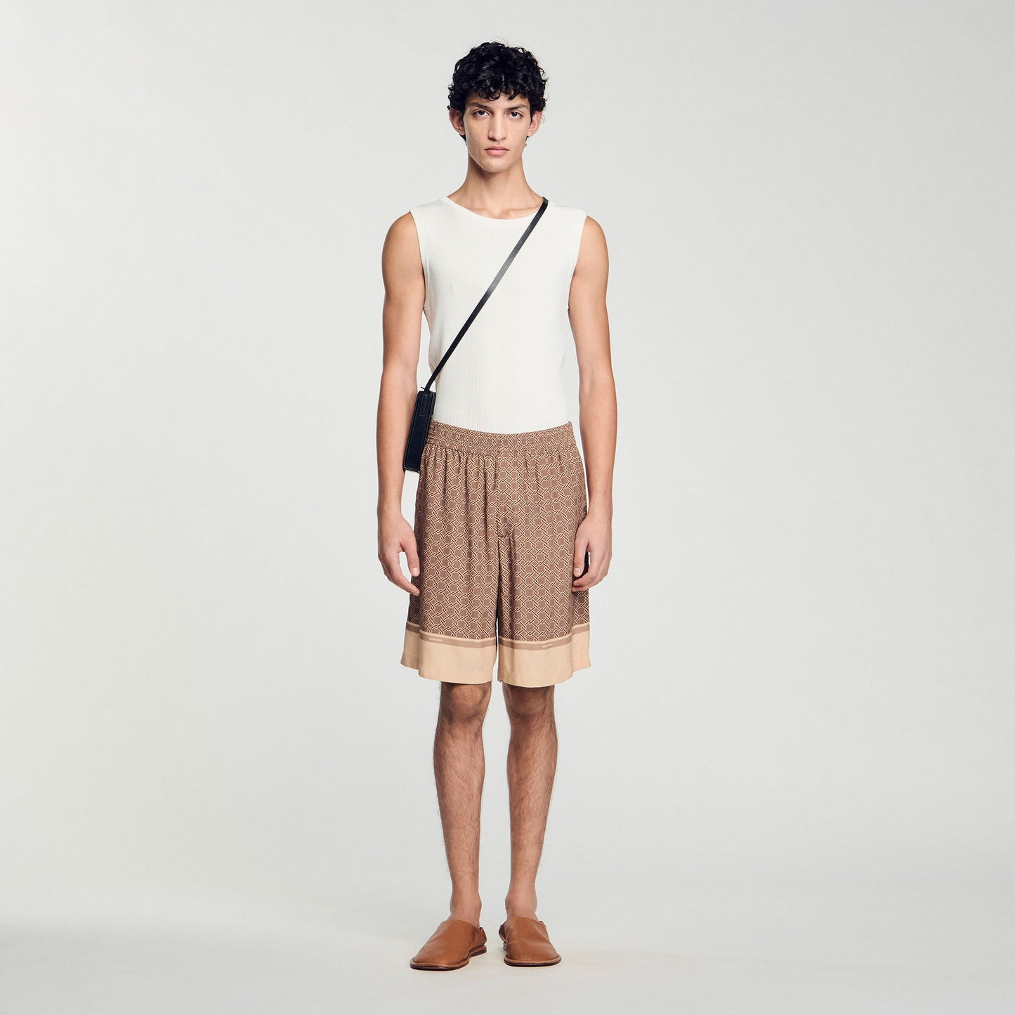 Sandro Patterned Flowy Bermuda shorts Hazel