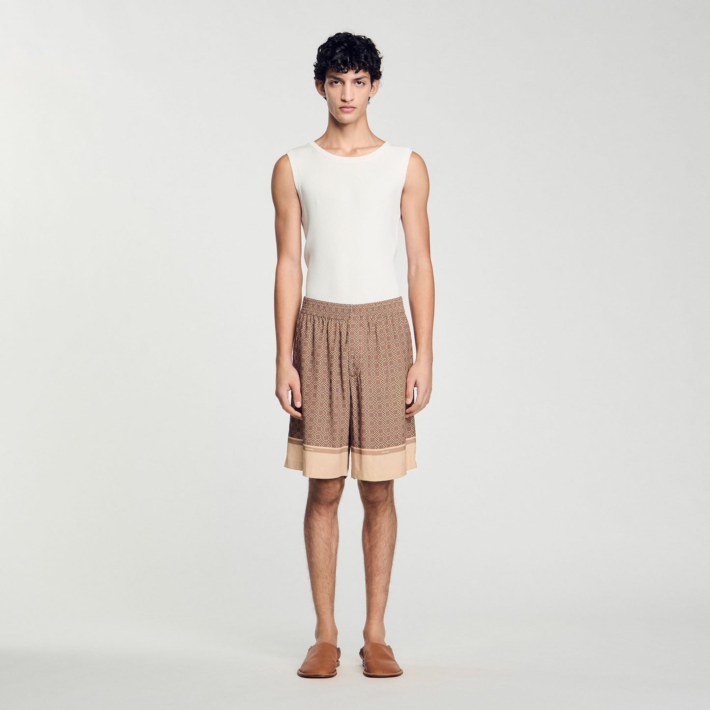 Sandro Patterned Flowy Bermuda shorts Hazel