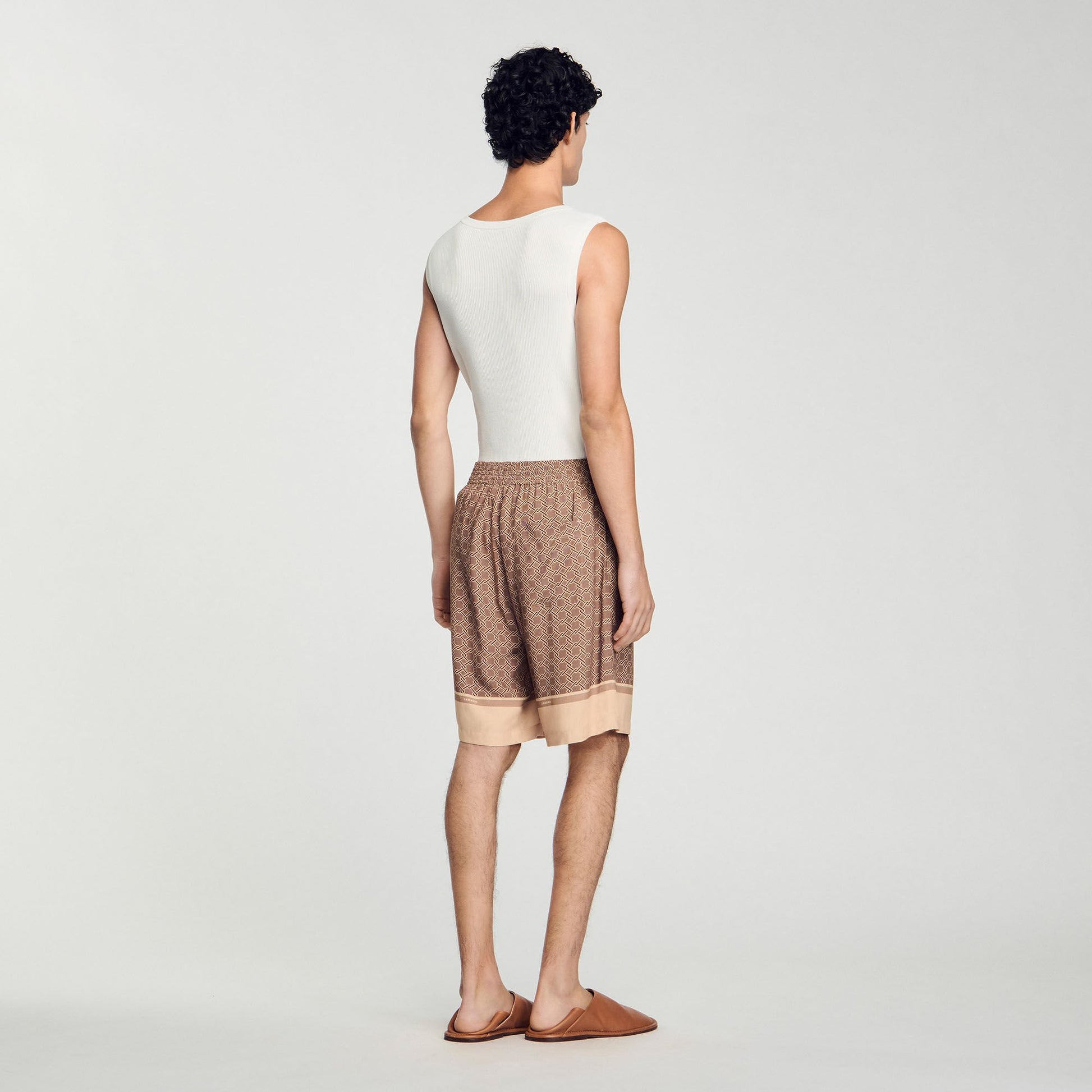Sandro Patterned Flowy Bermuda shorts Hazel