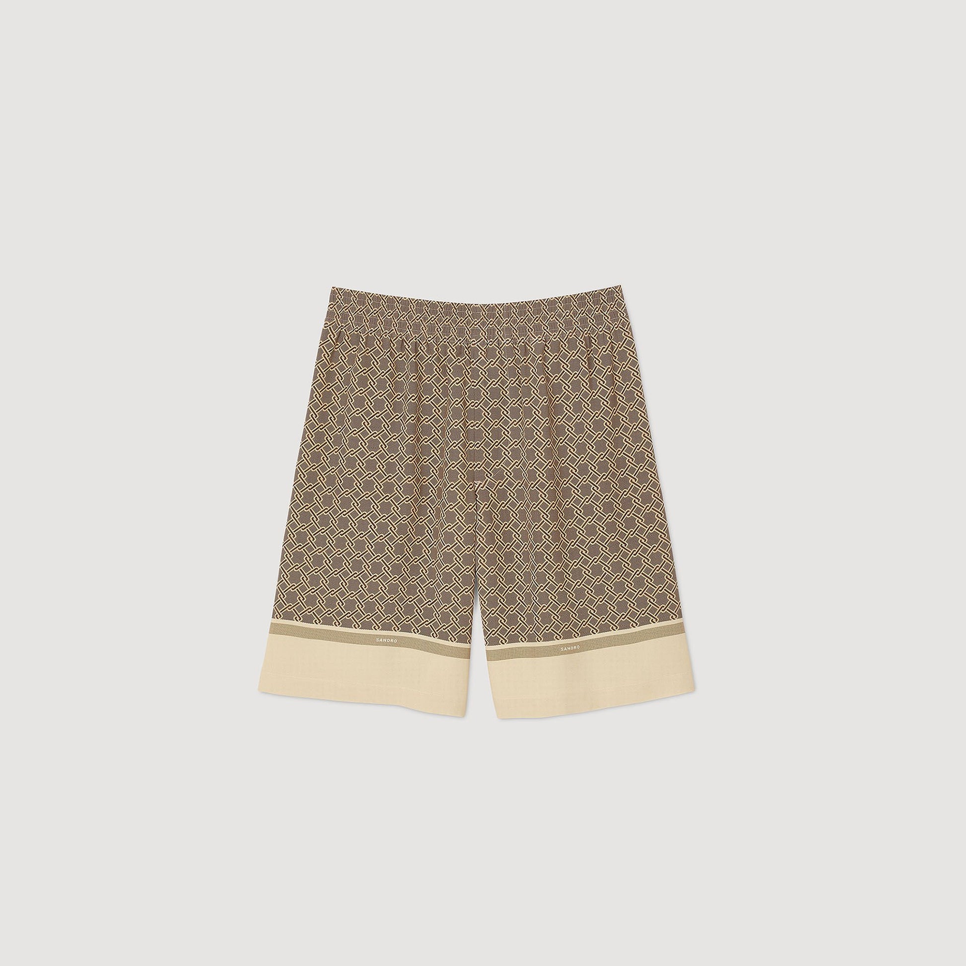 Sandro Patterned Flowy Bermuda shorts Hazel