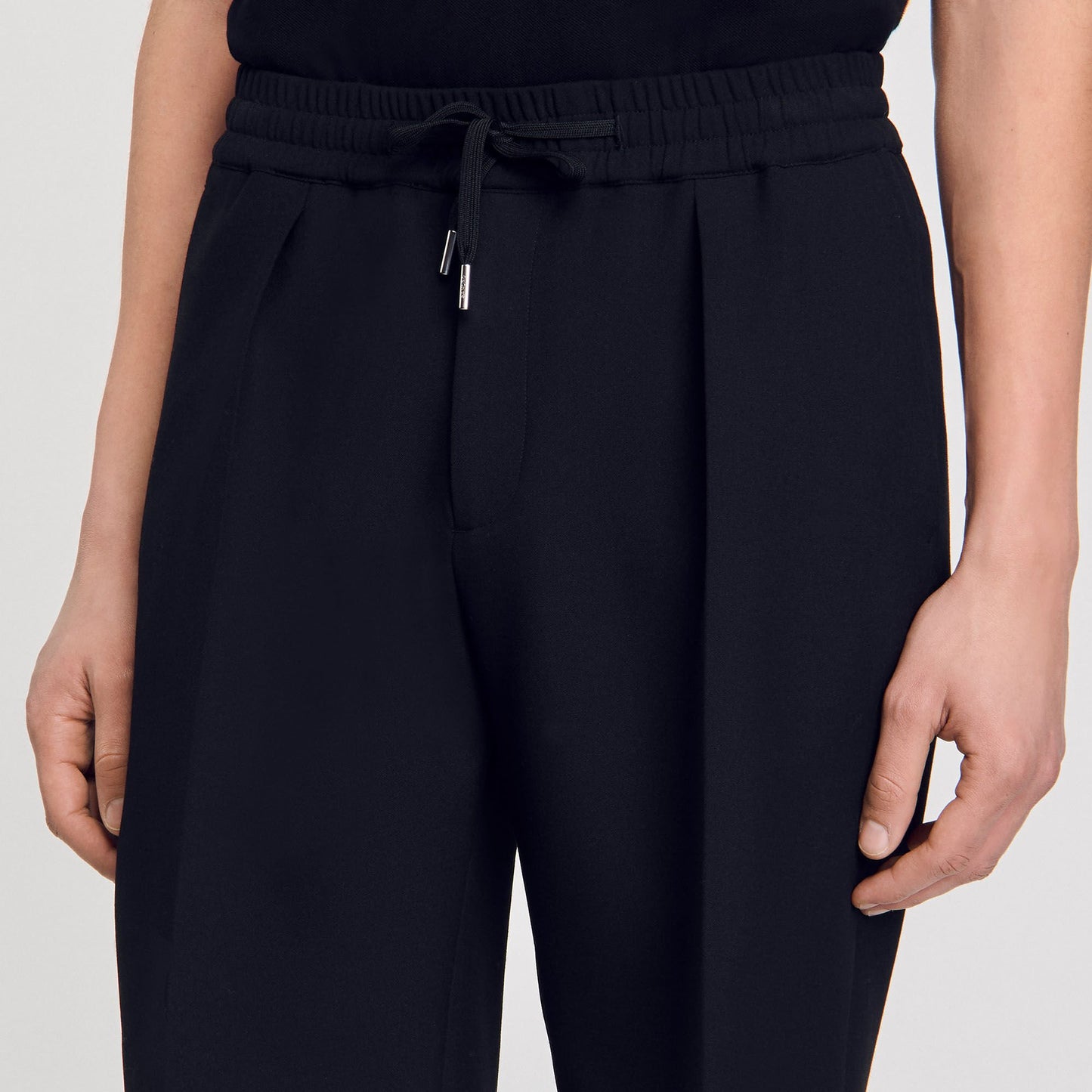 Sandro Jersey Bermuda shorts Black