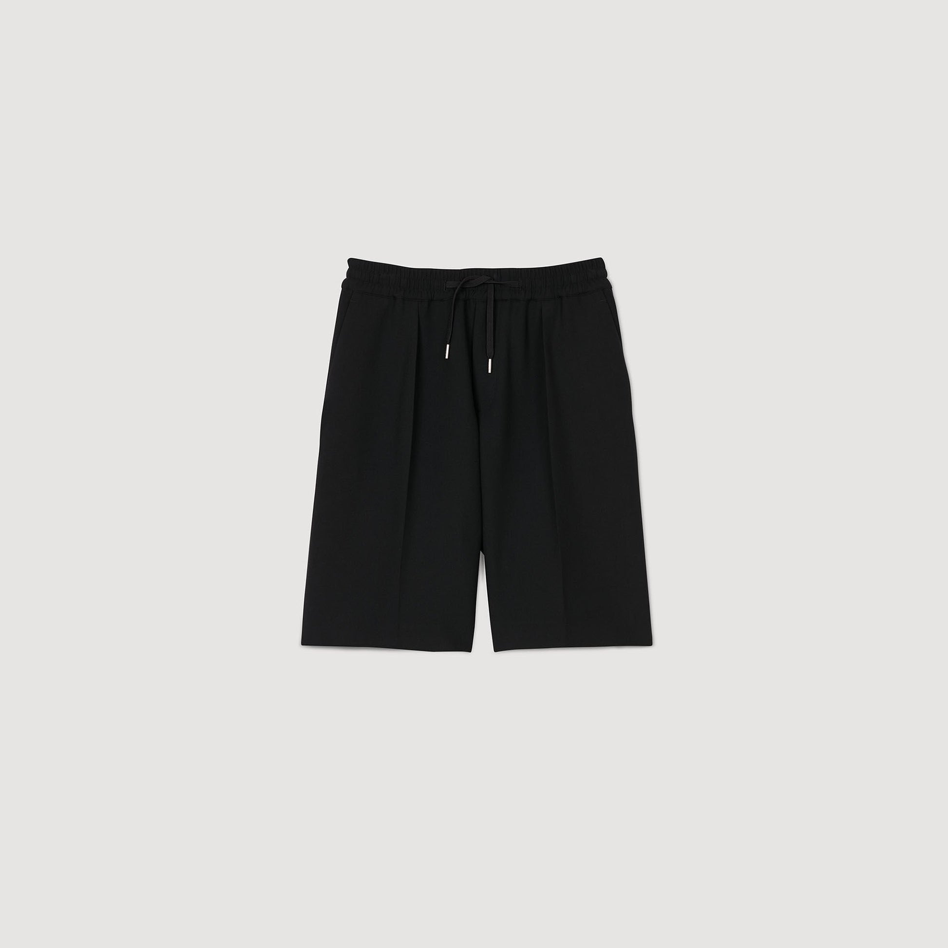 Sandro Jersey Bermuda shorts Black