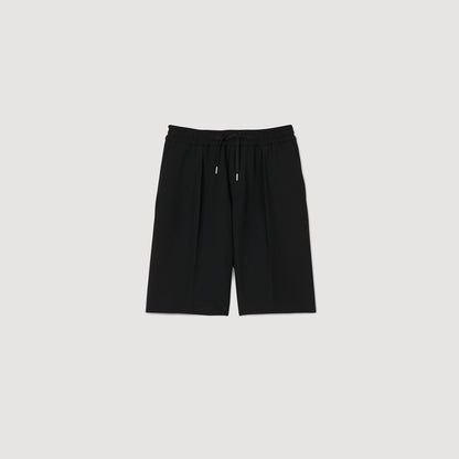 Sandro Jersey Bermuda shorts Black