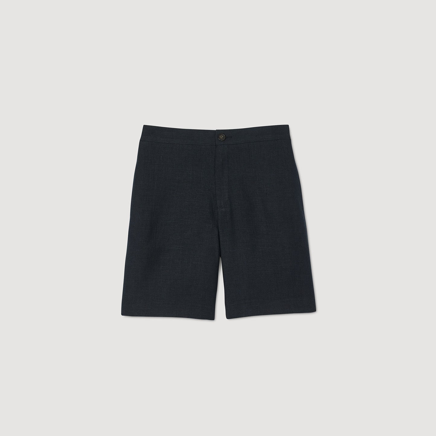 Sandro Linen shorts Navy Blue