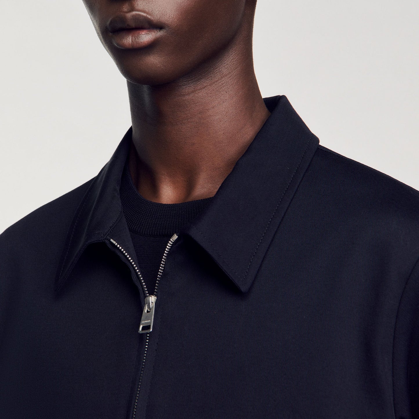Sandro Cotton jacket Navy Blue