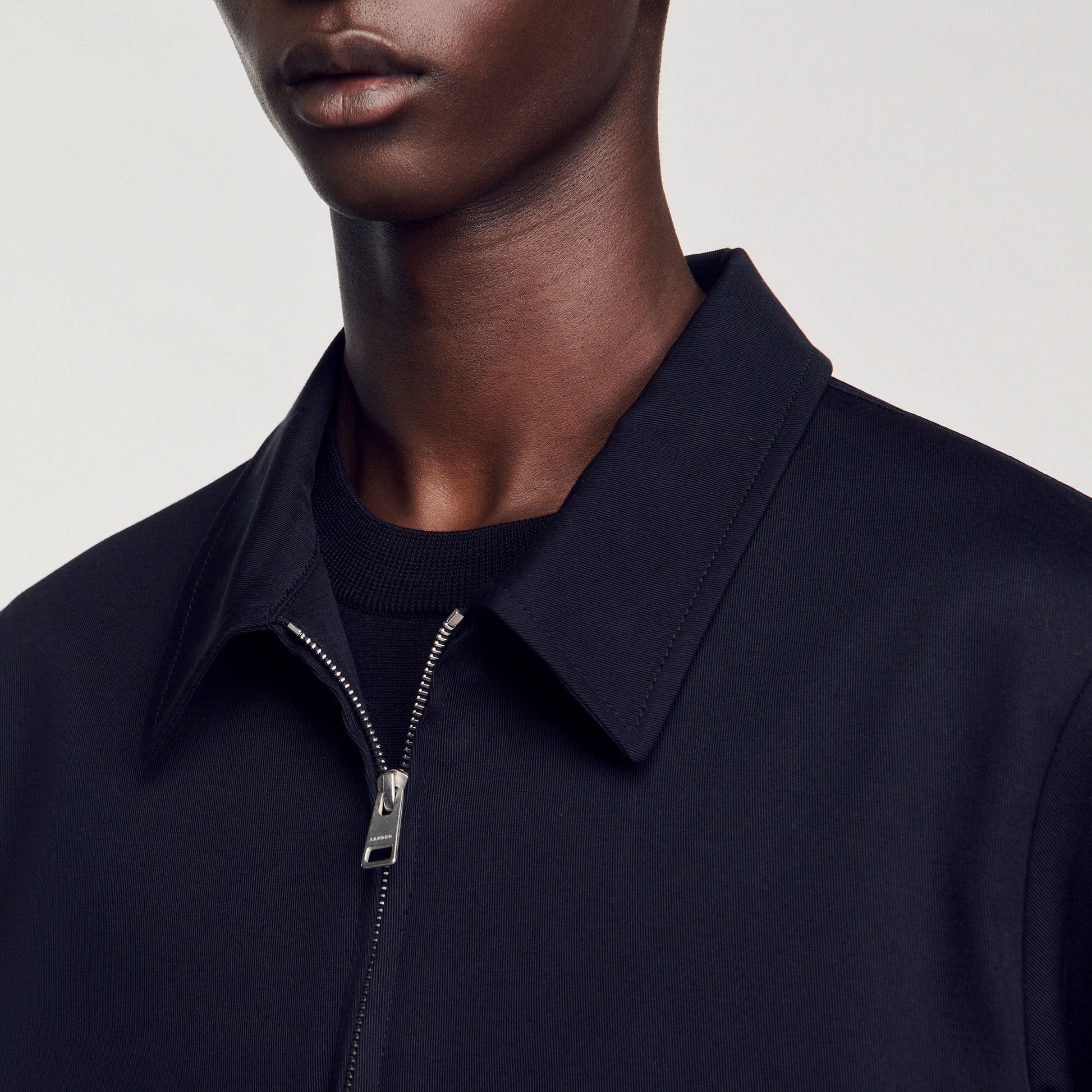 Sandro Cotton jacket Navy Blue