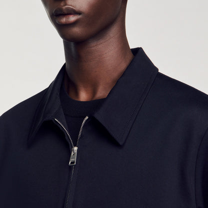 Sandro Cotton jacket Navy Blue