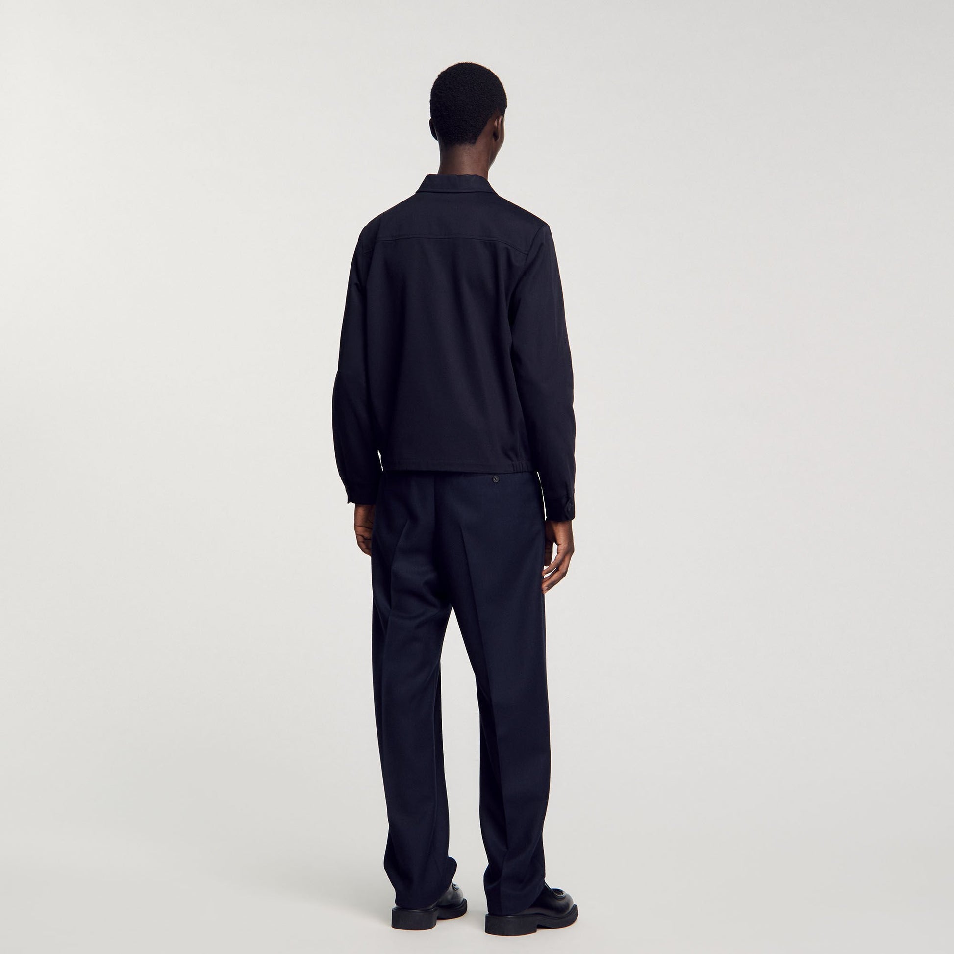 Sandro Cotton jacket Navy Blue