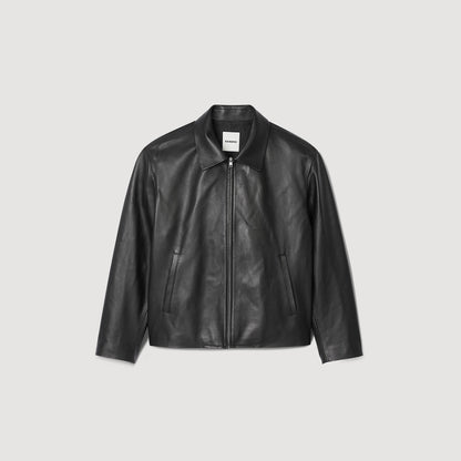 Sandro Lambskin jacket Black