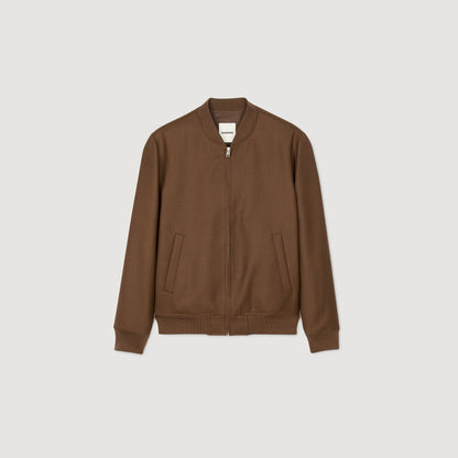 Sandro Zip-up jacket Tobacco Brown