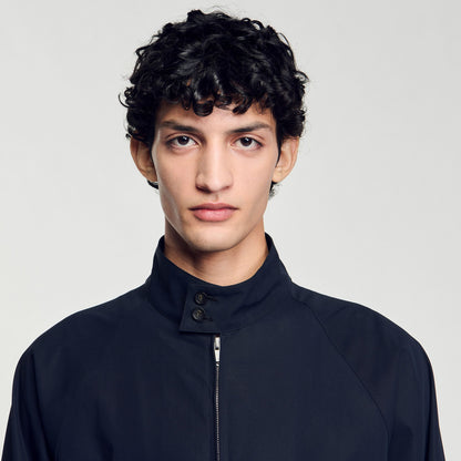Sandro High-neck jacket Midnight Blue