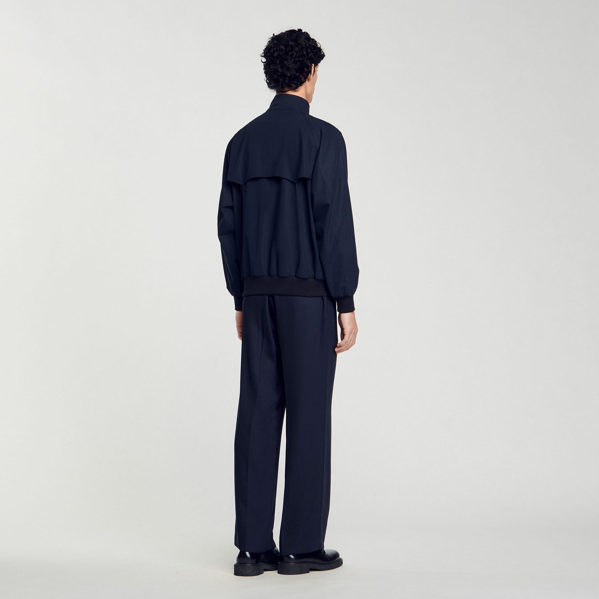 Sandro High-neck jacket Midnight Blue