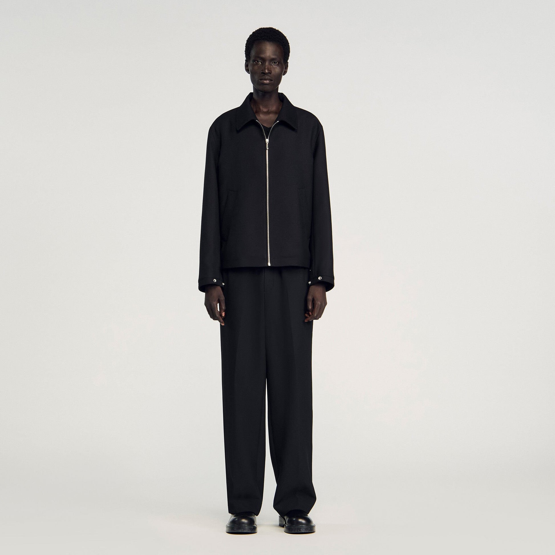 Sandro Zip-up jacket Black