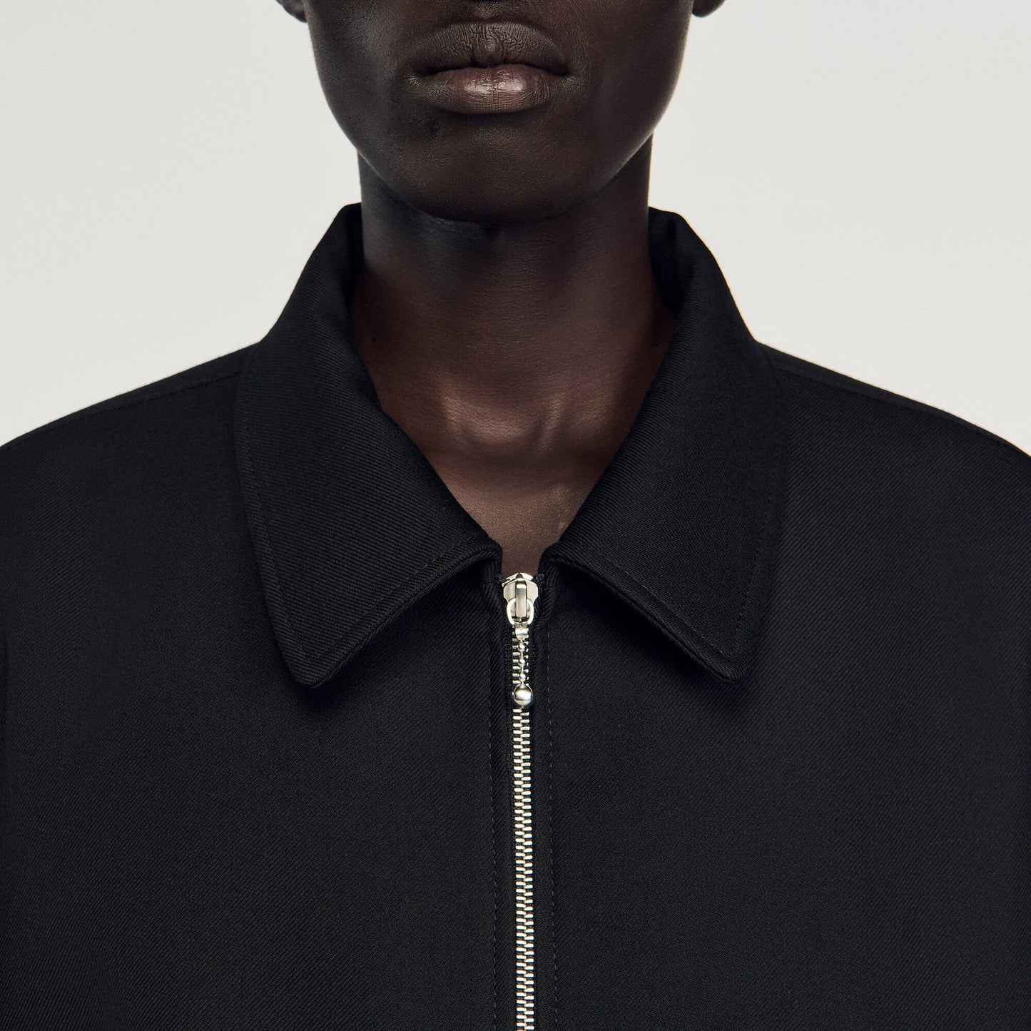 Sandro Zip-up jacket Black