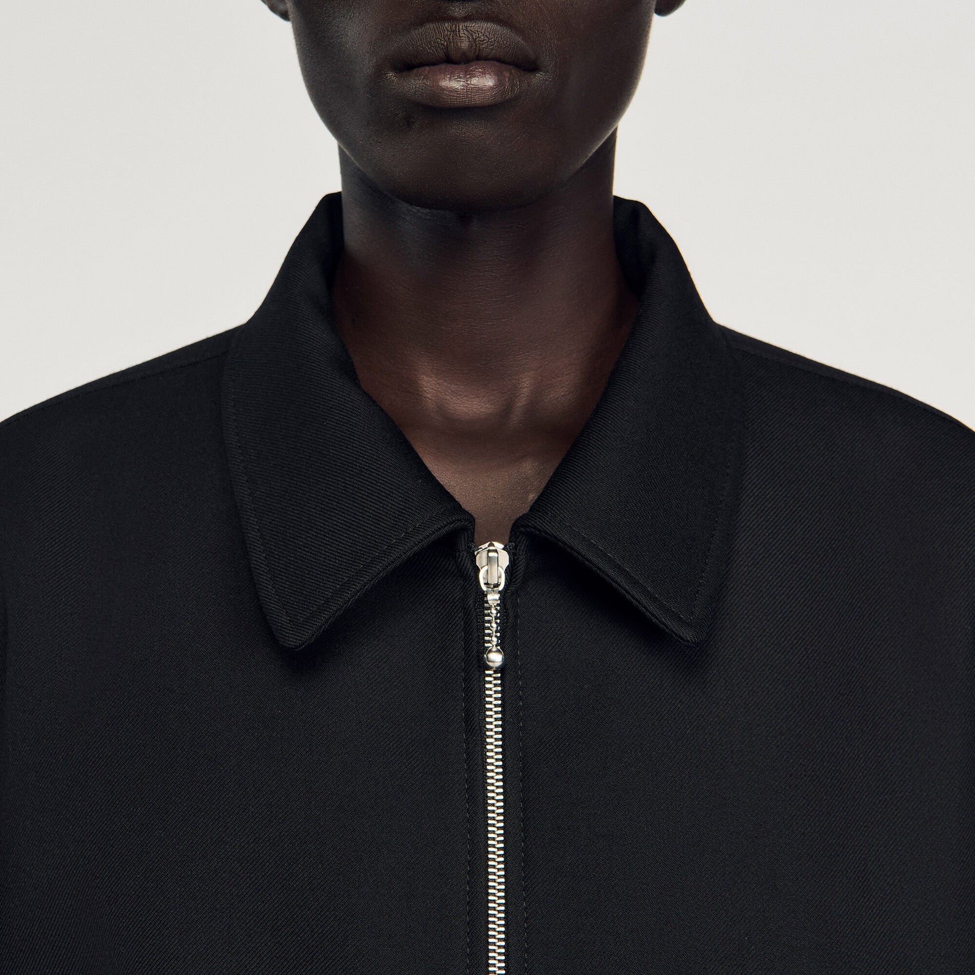 Sandro Zip-up jacket Black