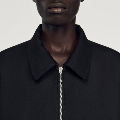Sandro Zip-up jacket Black