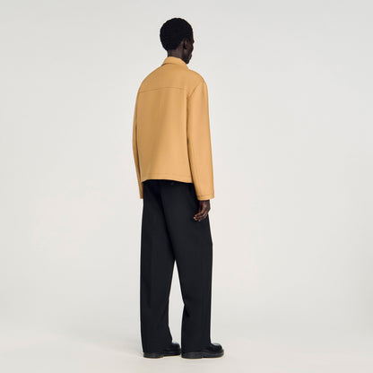 Sandro Zip-up jacket Camel