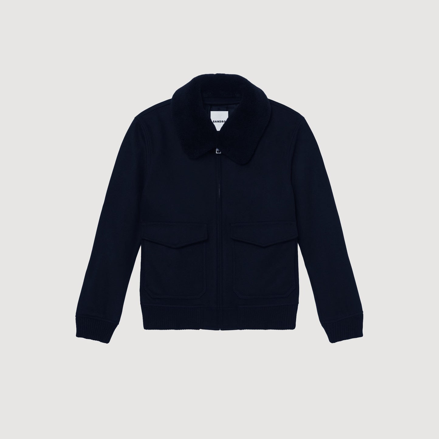 Sandro Zip-up jacket Navy Blue